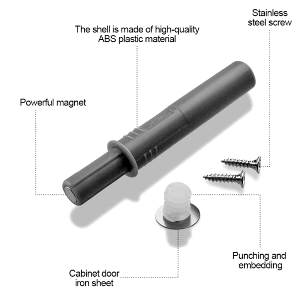 Soft Close Door Damper for Noise Reduction & Door Protection – Ideal for Cabinets and Drawers