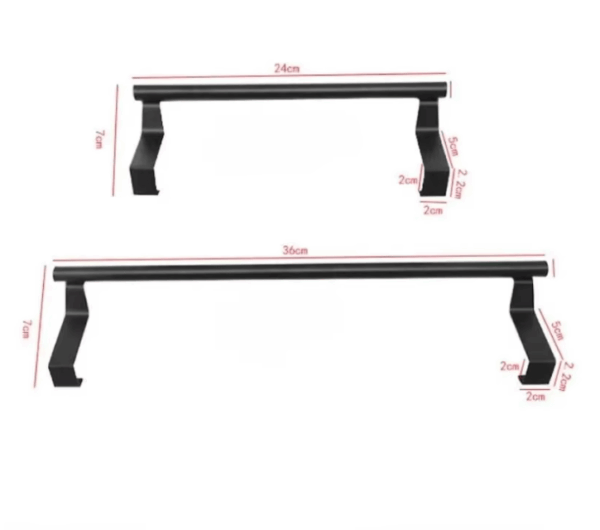 Stainless Steel Over-Cabinet Towel Rack – Space-Saving Organizer for Kitchen & Bathroom