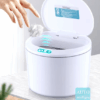 Compact Touchless Desktop Sensor Trash Can with Automatic Lid, Ideal for Offices, Kitchens, and Bedrooms for Effortless Waste Disposal. 