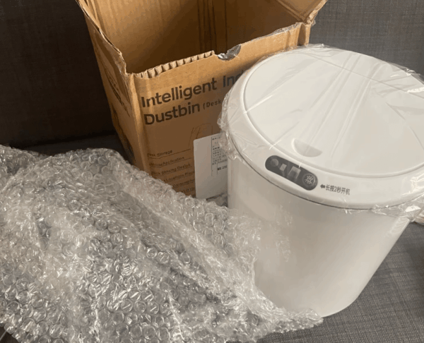 Touchless Desktop Sensor Trash Can with Lid – Ideal for Office, Kitchen, or Bedroom Organization