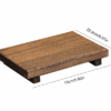 Wood Bathroom Vanity Tray – Anti-Moisture Design &  Ideal for Toiletries or Plant Vase Display