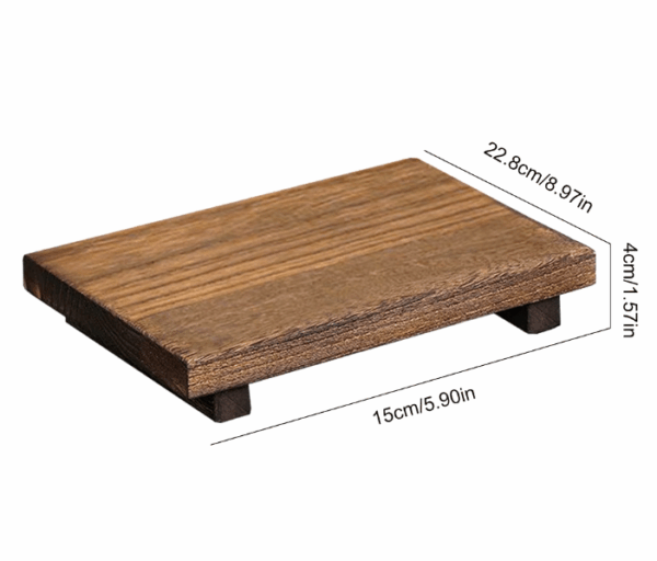 Wood Bathroom Vanity Tray – Anti-Moisture Design &  Ideal for Toiletries or Plant Vase Display