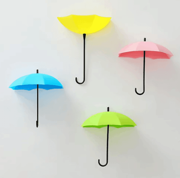 3-Piece Umbrella Wall Hook Set – Perfect for Organizing Keys, Bags & Adding a Touch of Whimsy!