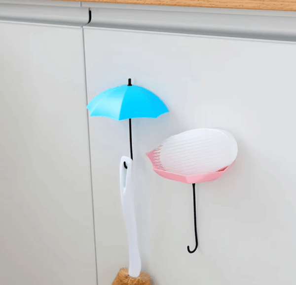 3-Piece Umbrella Wall Hook Set – Perfect for Organizing Keys, Bags & Adding a Touch of Whimsy!