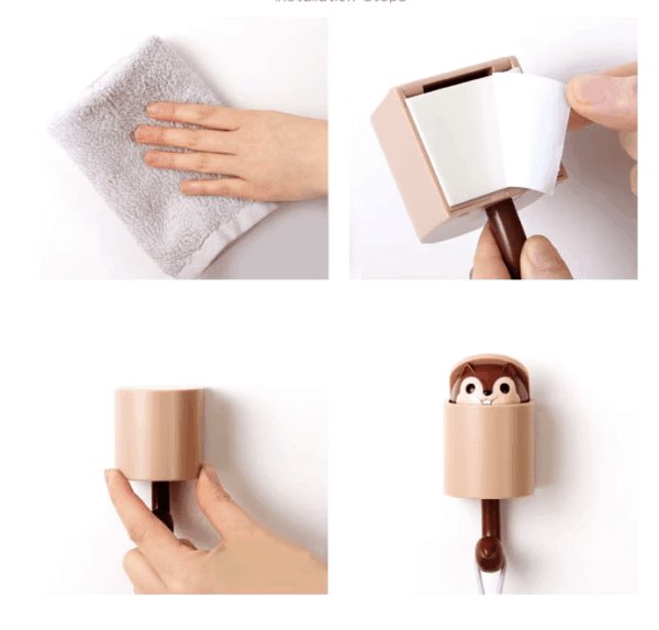 Adorable Squirrel Hook Wall-Mount – Key, Hat, and Accessory Holder with Hidden Squirrel Design