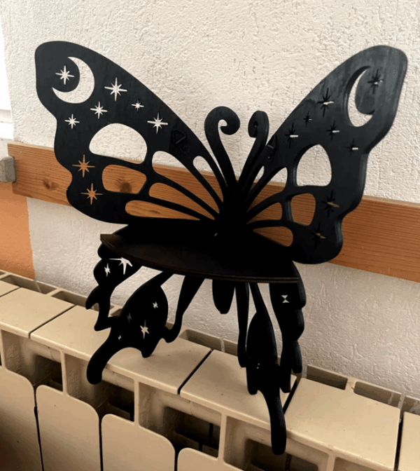 Butterfly Floating Corner Shelf – Decorative Wooden Wall Mount for Living Room or Bedroom
