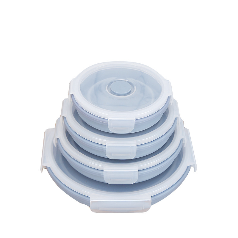 Collapsible Silicone Lunch Box Folding Mechanism