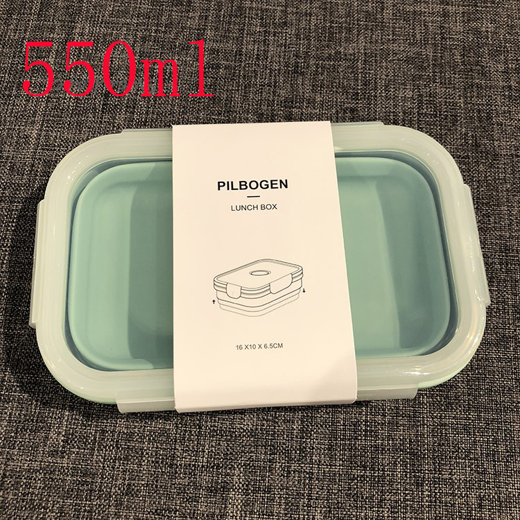 Collapsible Silicone Bento Lunch Box with Airtight Leak-Proof Vent Lid gallery view 6