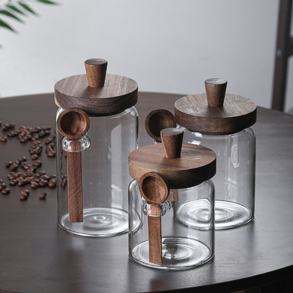 Airtight Suction Gasket Seal Demonstration Keeping Coffee Beans Fresh