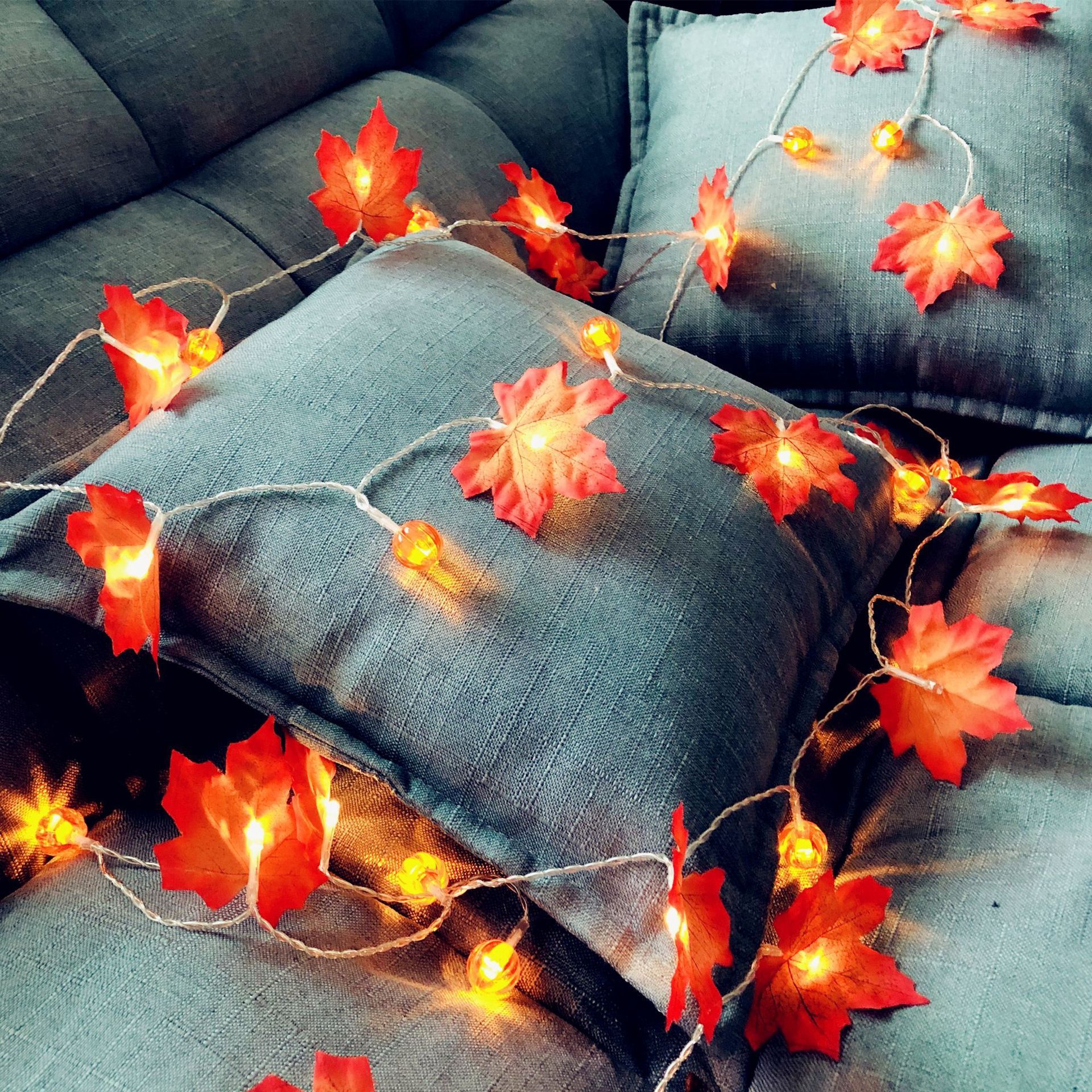 Halloween Decoration Thanksgiving Decor Pumpkin Light gallery view 3