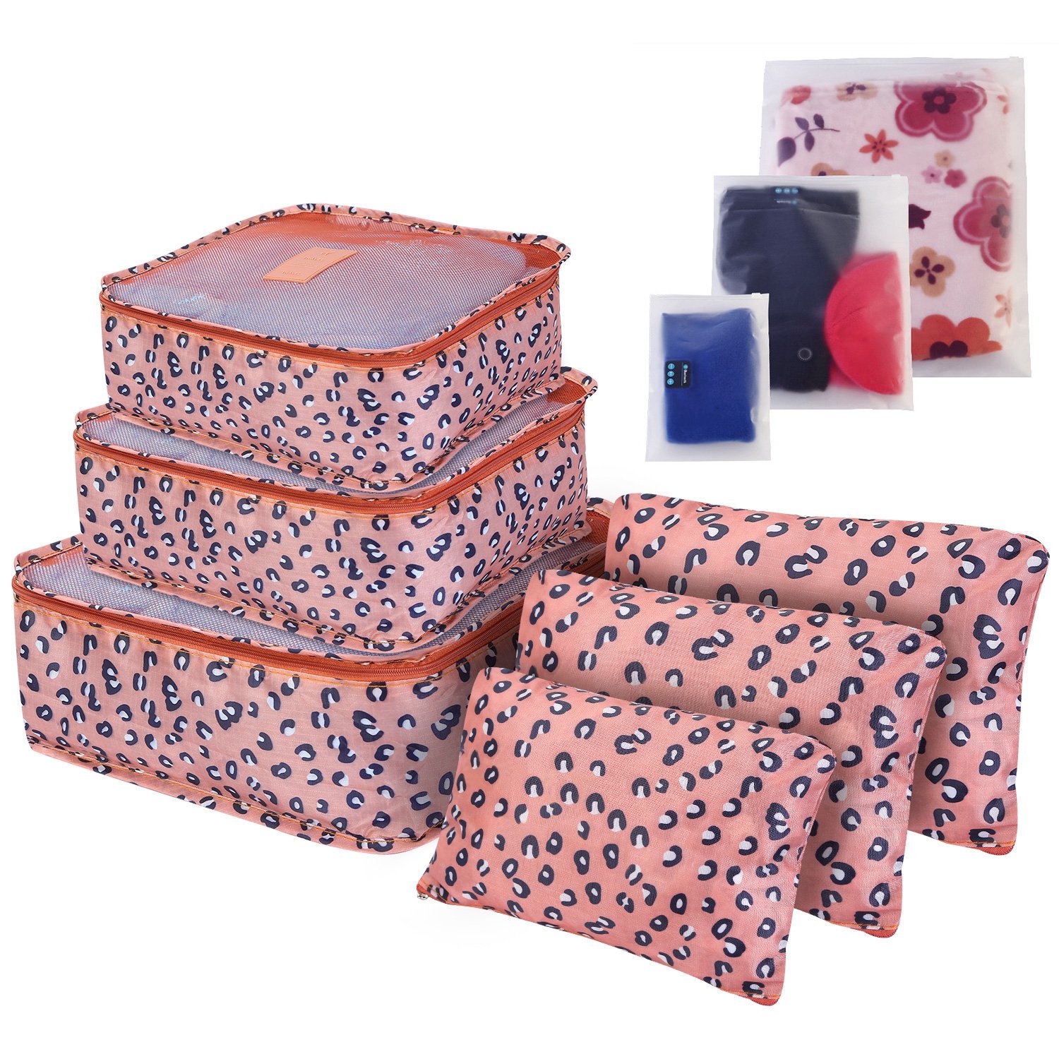 9-Piece Travel Packing Cubes & Luggage Organizer Set (Water-Resistant Compression Bags for Clothes & Closets) gallery view 9