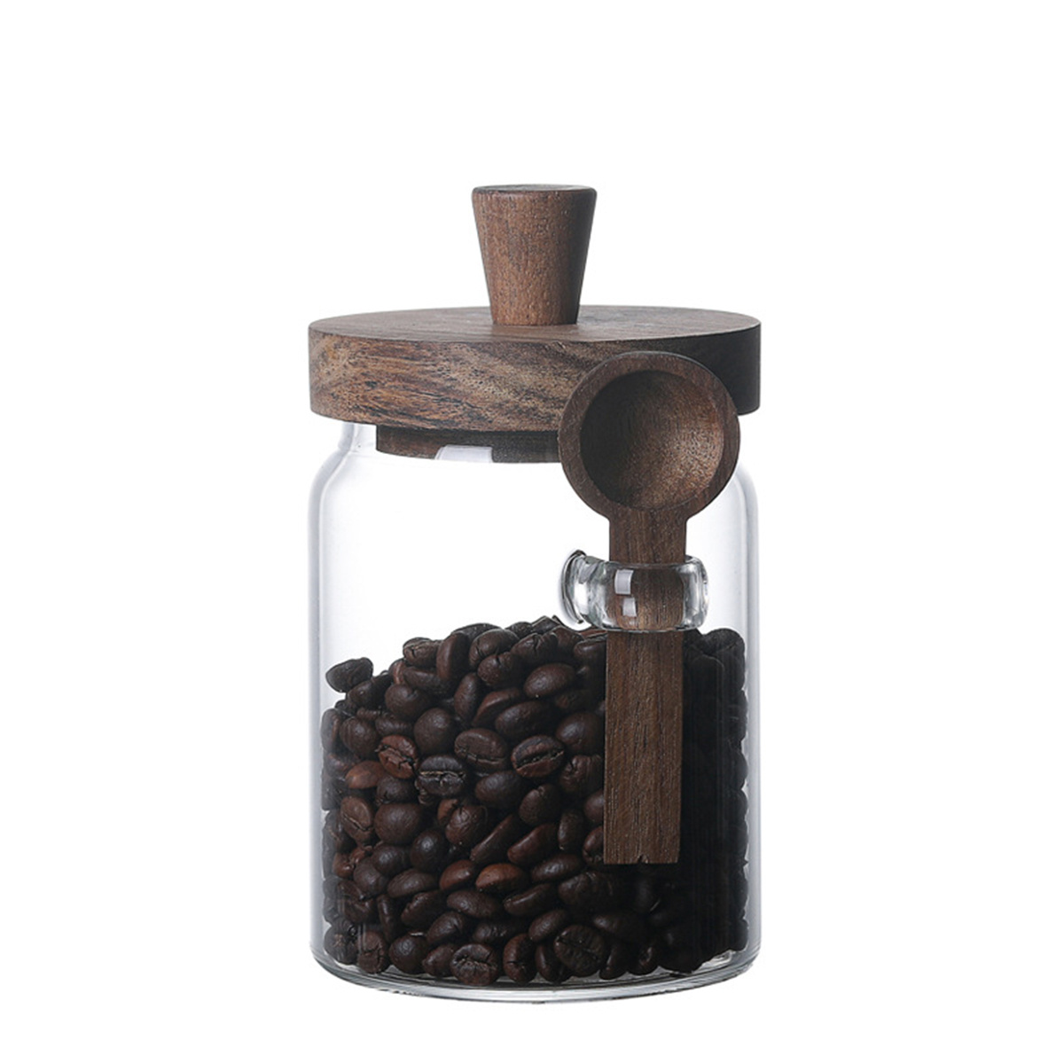 Rich Natural Wood Grain on Hardwood Lid with Food-Grade Silicone Suction Gasket