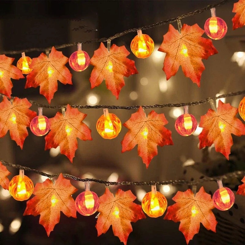 Halloween Decoration Thanksgiving Decor Pumpkin Light gallery view 1