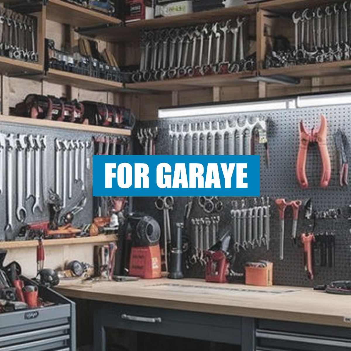 Pegboard Wall Management System for Garage Tool Organization