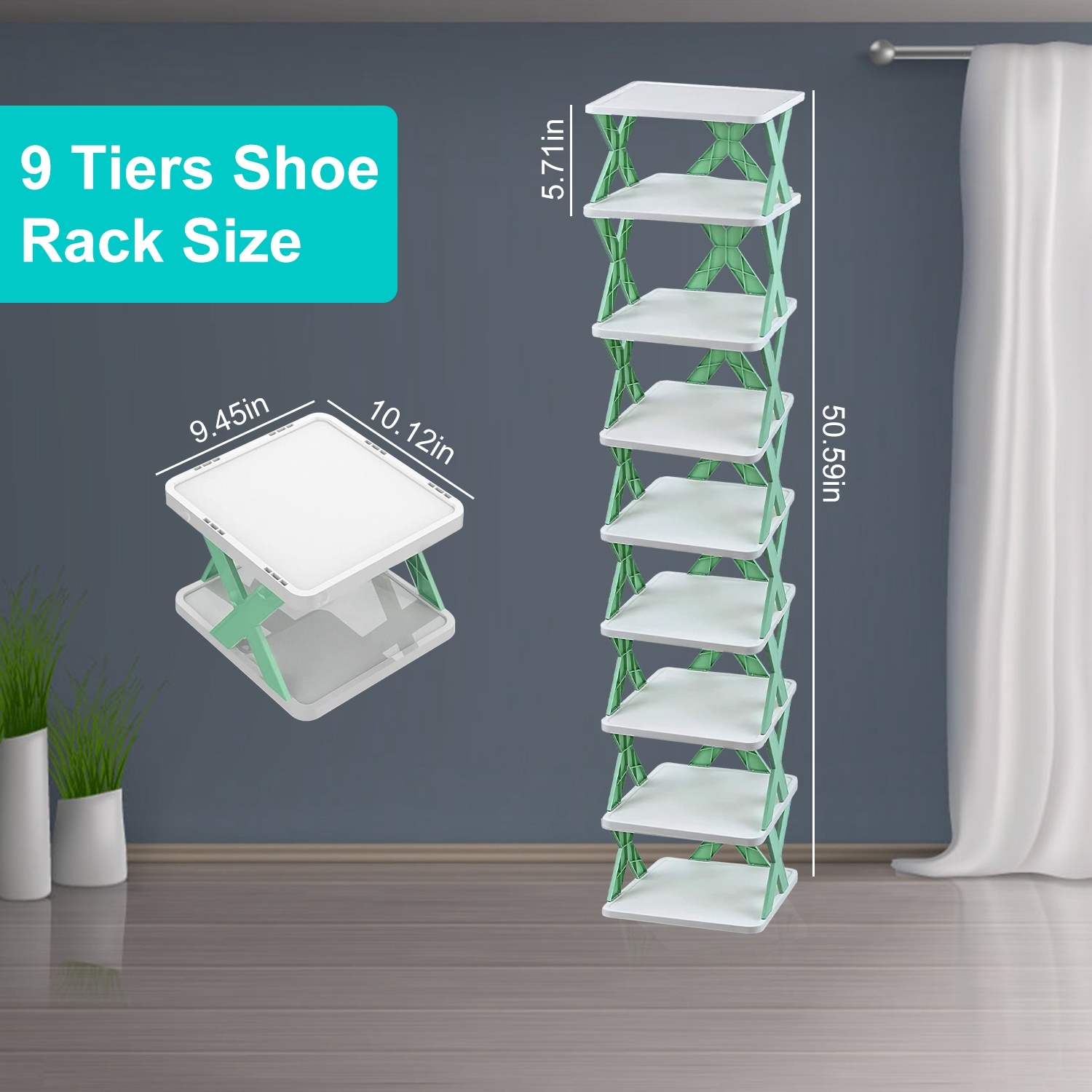 Space-Saving Narrow Footprint Behind Entry Door