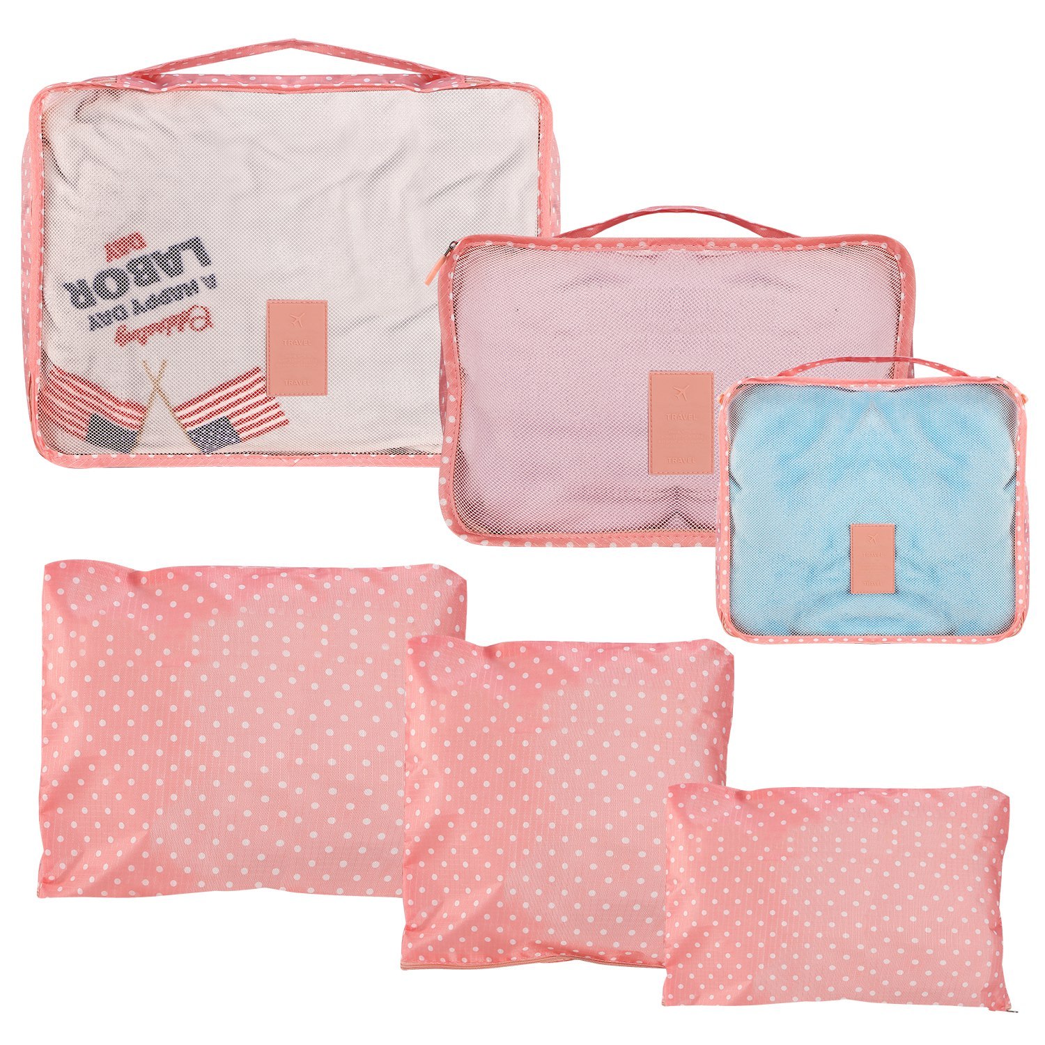 TidyVo 9-Piece Packing Cubes Full Set Layout