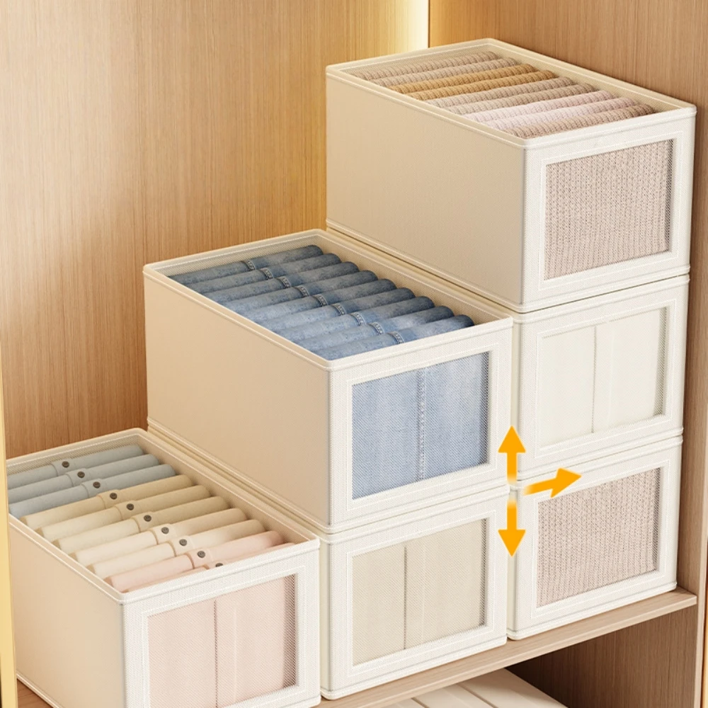 Stackable Rigid Construction for Closet Shelves and Wardrobe