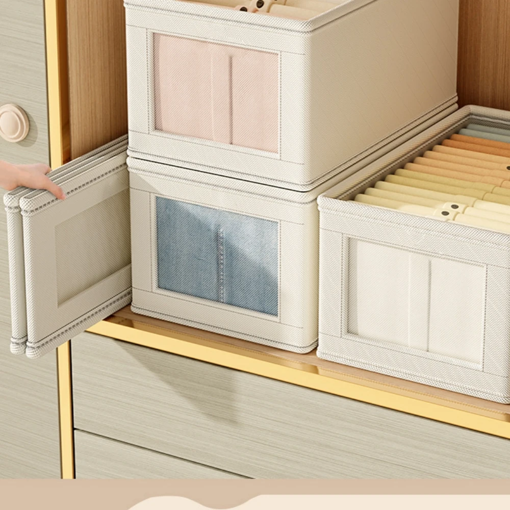 Multi-Layer Stackable Organization for Closet and Bed Linens
